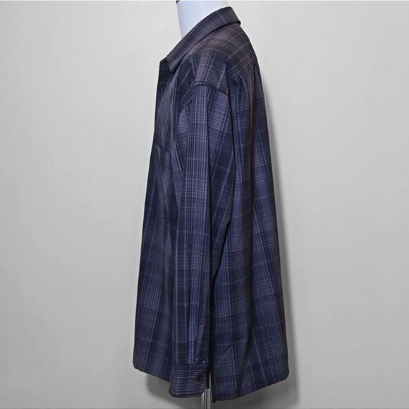 Uniqlo U Heavy Flannel Button Down Shirt Mens XL Oversized Checked Plaid - Picture 6 of 10